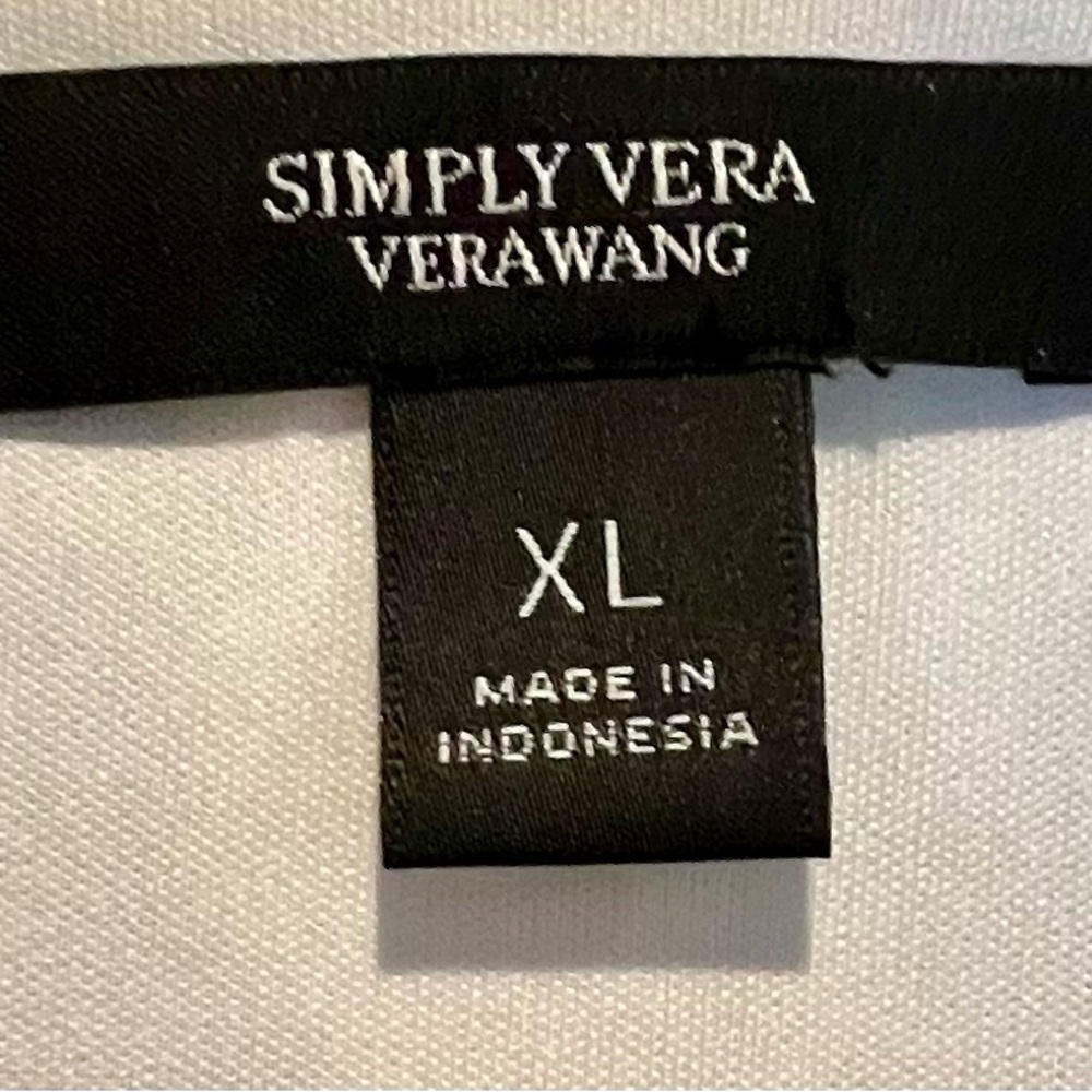 Dress - Simply Vera - Vera Wang - black white floral - sz XL -Worn once -perfect - Picture 7 of 9
